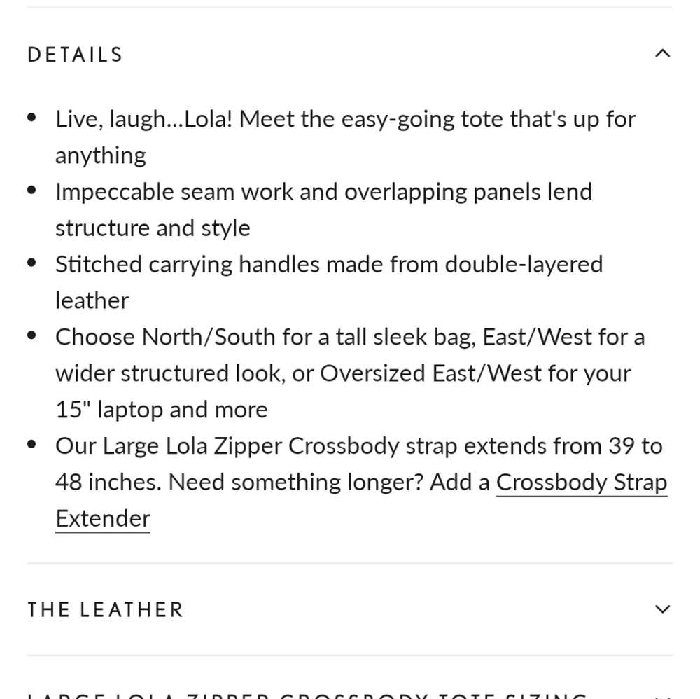 Portland Leather Goods Lola N/S Zippered Crossbody Tote Stardust - Picture 11 of 15